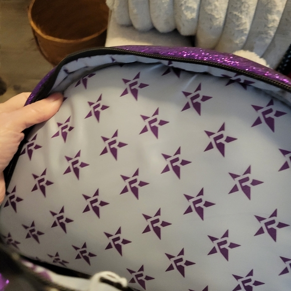 Rebel Athletics  Glitter Amethyst Purple Cheer Backpack Mecca